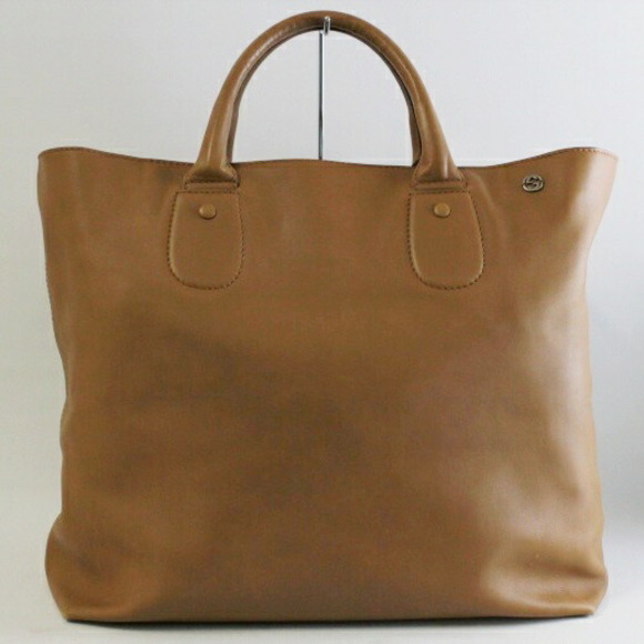 Gucci GG Travel Leather Tote Bag Brown - Picture 1 of 10
